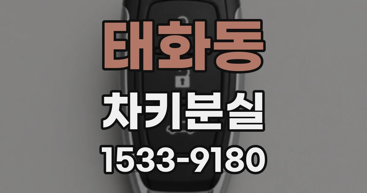태화동 차키분실