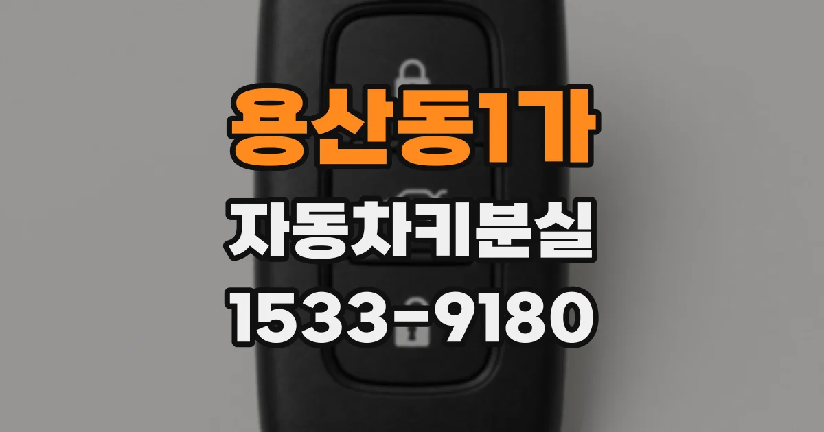 용산동1가 자동차키분실