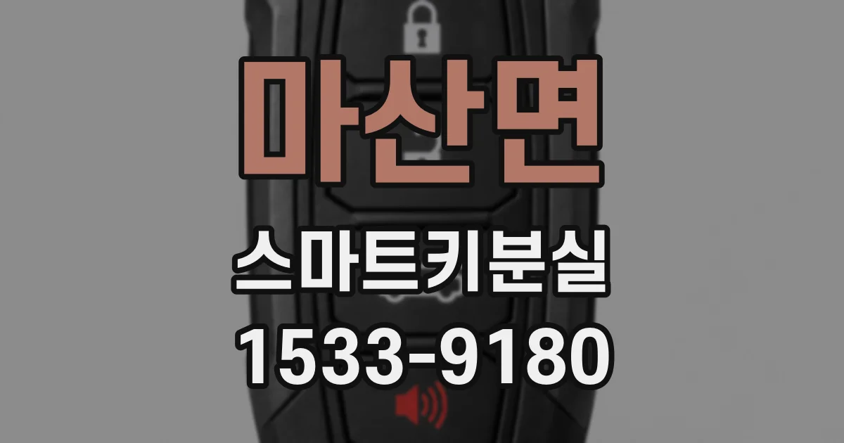 마산면 스마트키분실