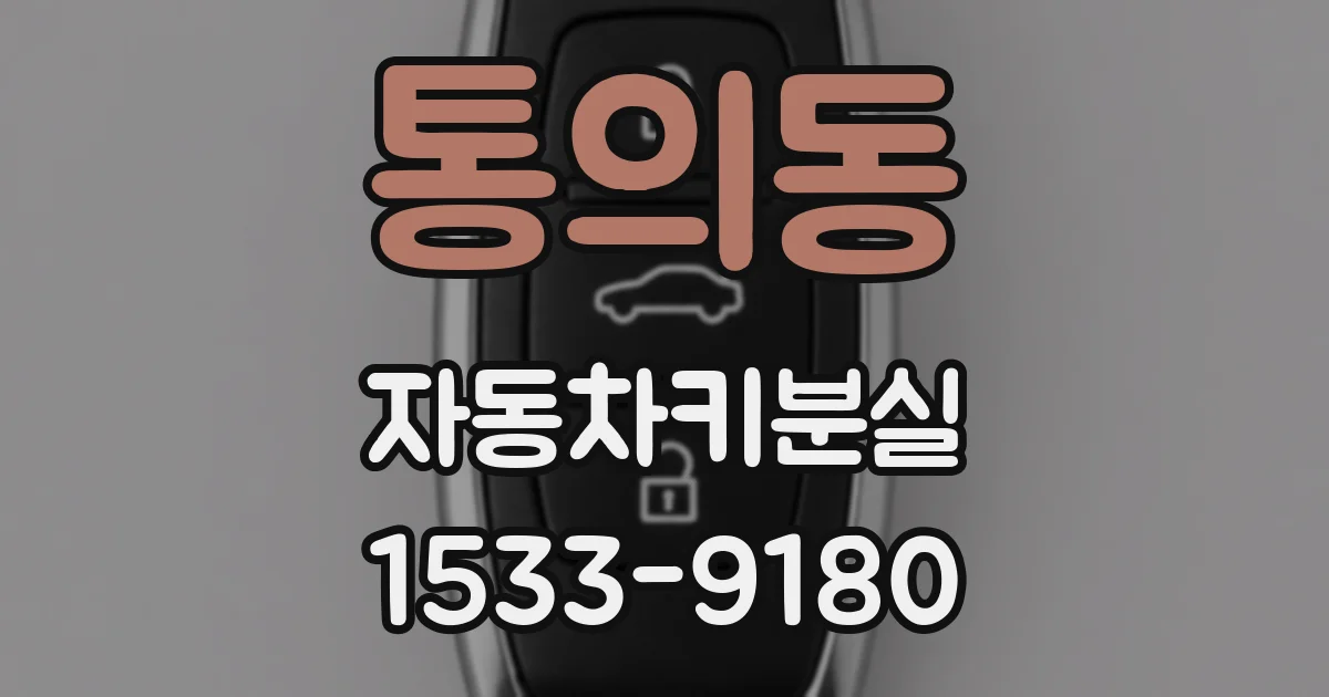 통의동 자동차키분실