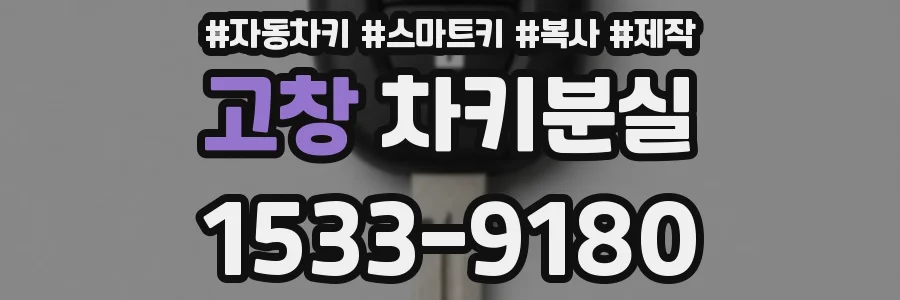 고창 차키분실