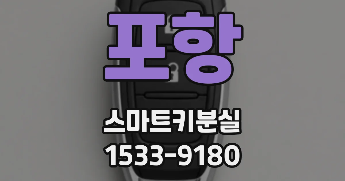 포항 스마트키분실