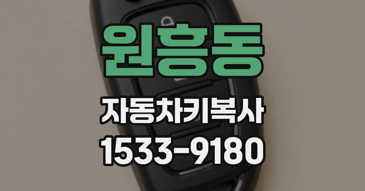 원흥동 자동차키복사