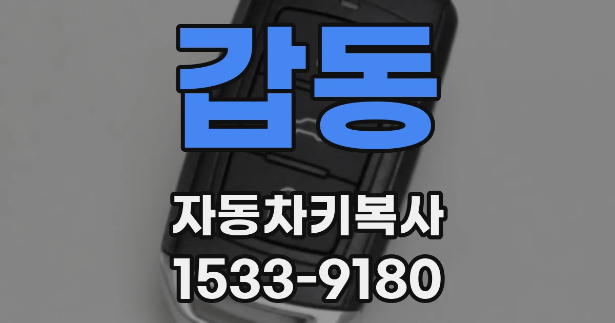 갑동 자동차키복사