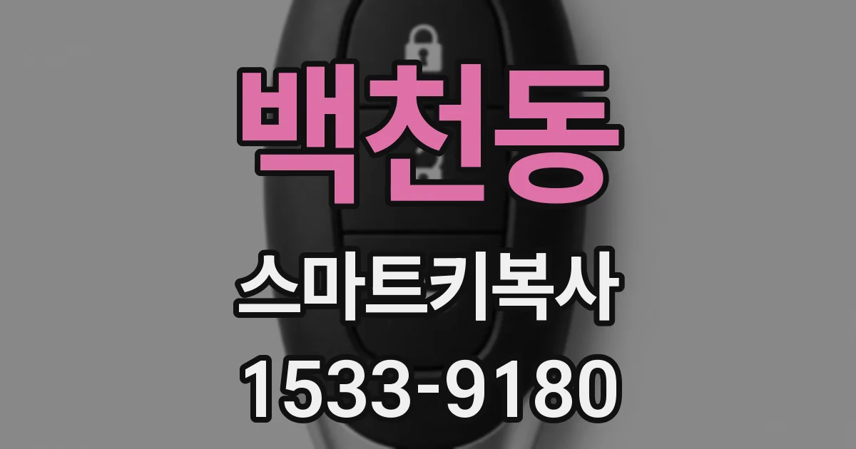 백천동 스마트키복사