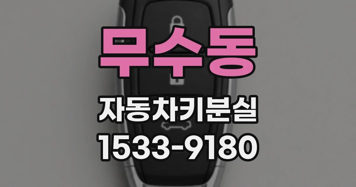 무수동 자동차키분실