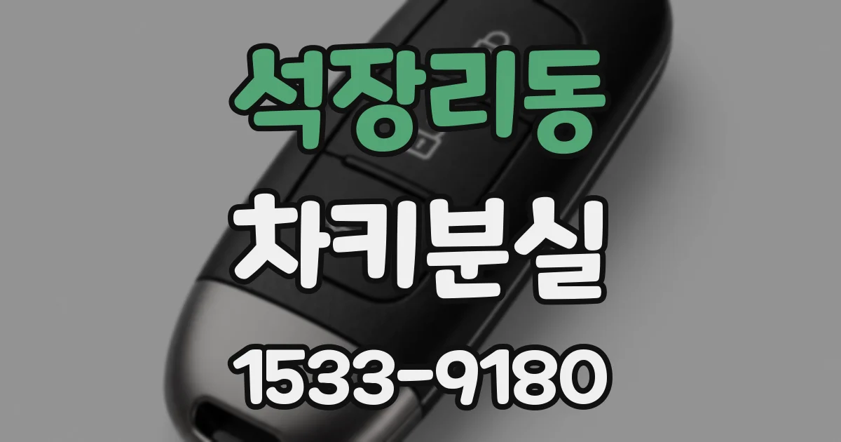 석장리동 차키분실