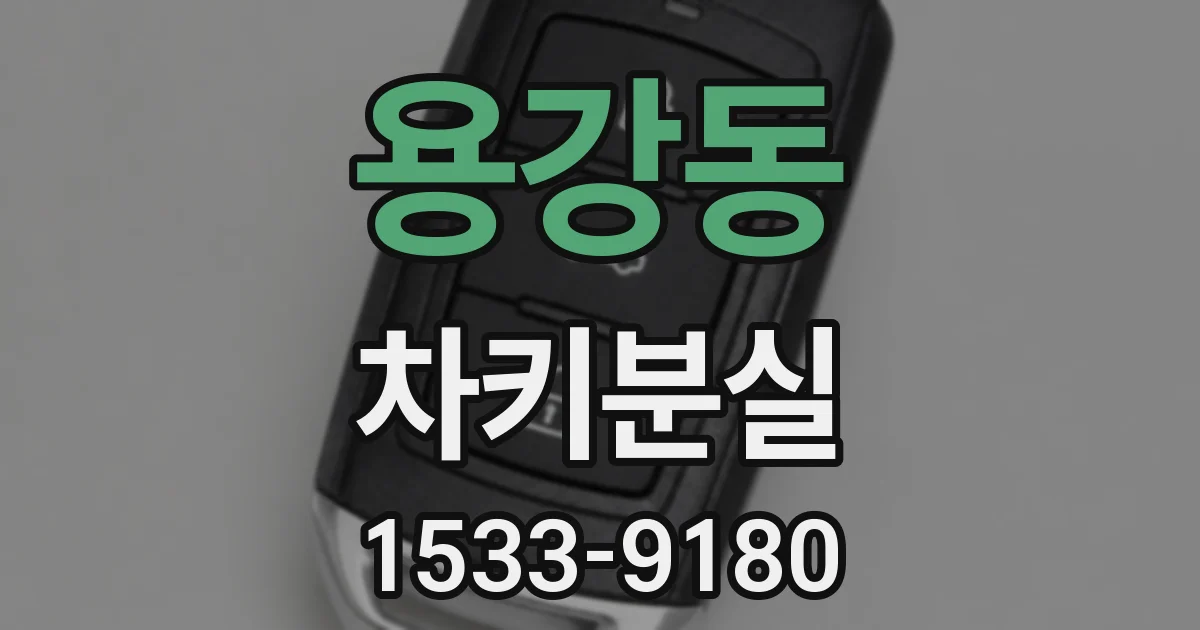 용강동 차키분실
