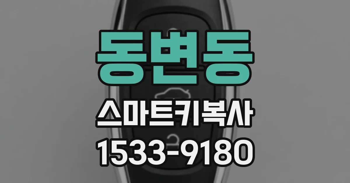 동변동 스마트키복사