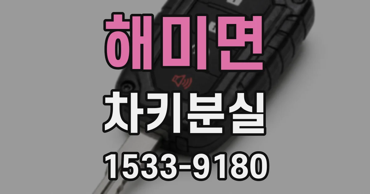 해미면 차키분실