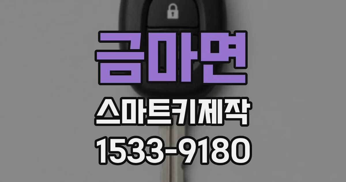 금마면 스마트키제작