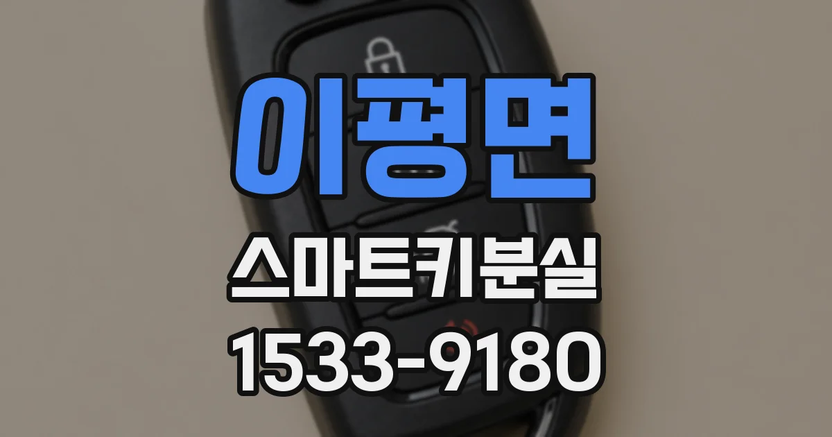 이평면 스마트키분실