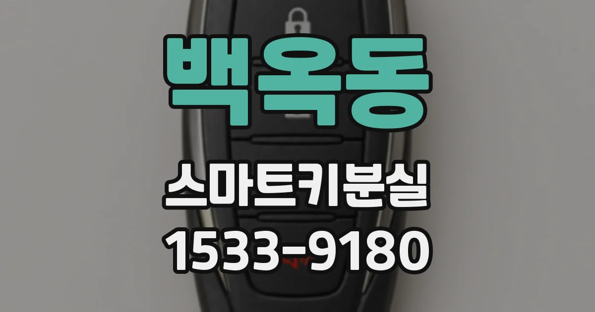 백옥동 스마트키분실