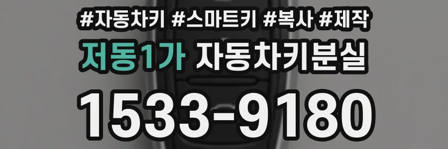 저동1가 자동차키분실
