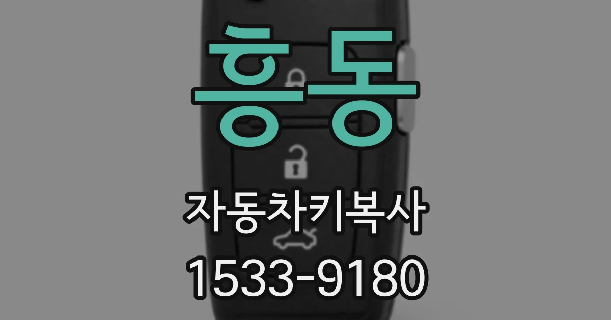 흥동 자동차키복사