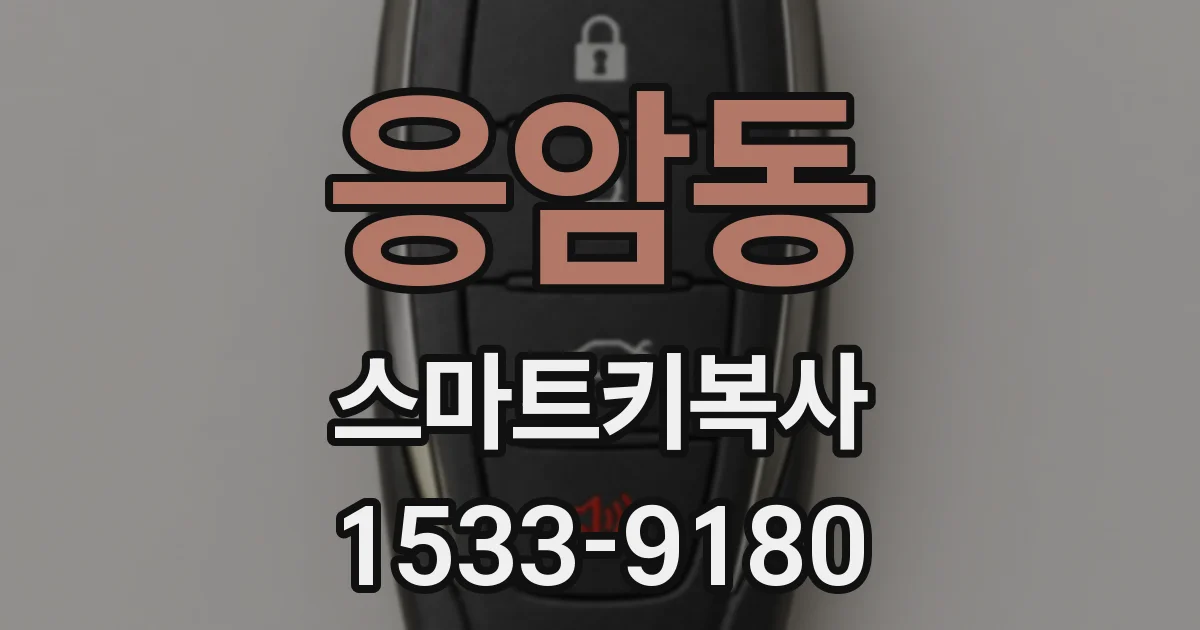응암동 스마트키복사
