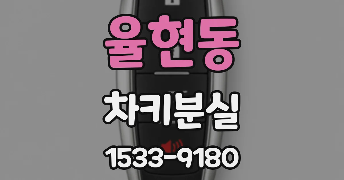 율현동 차키분실