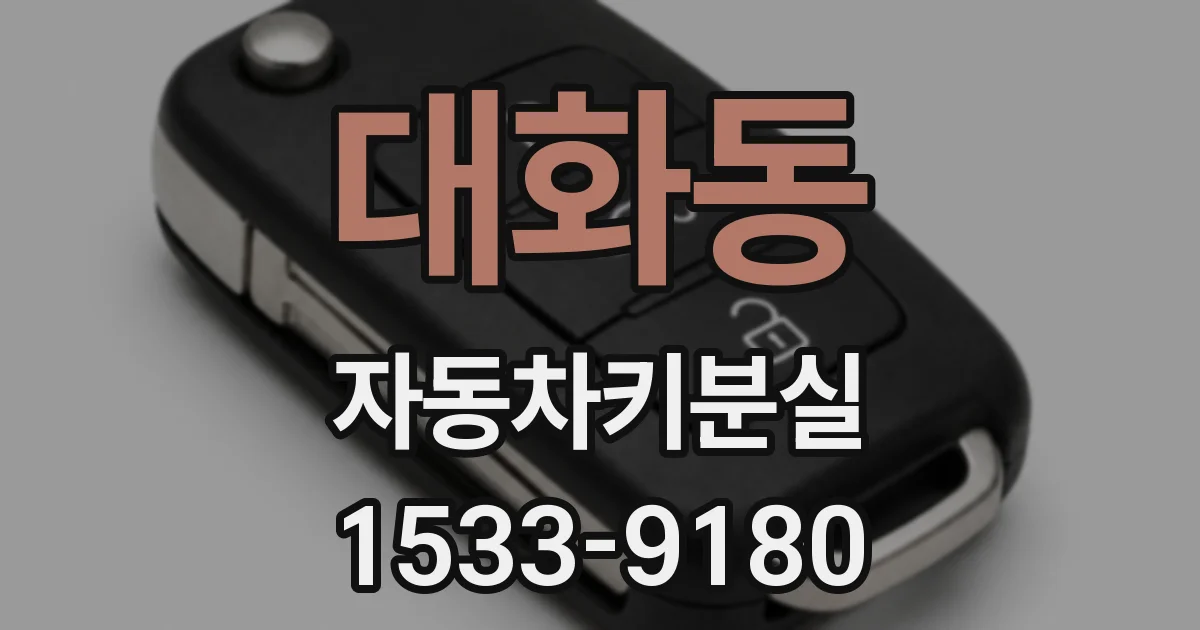 대화동 자동차키분실