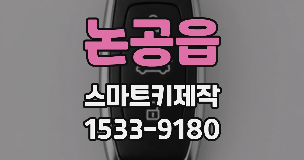 논공읍 스마트키제작