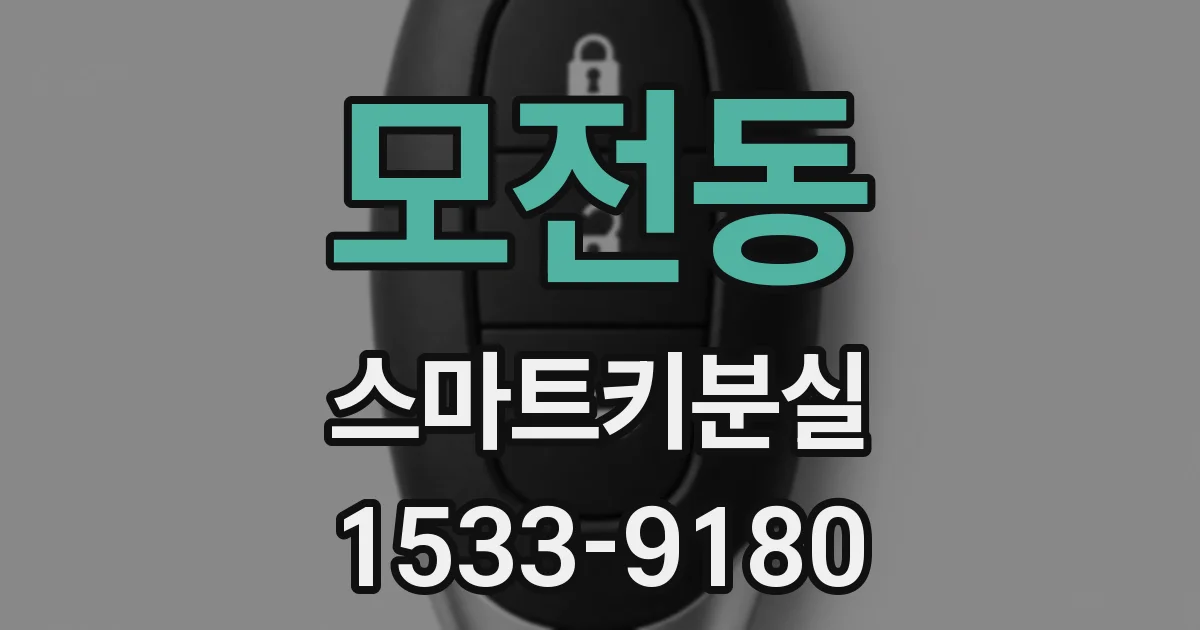 모전동 스마트키분실