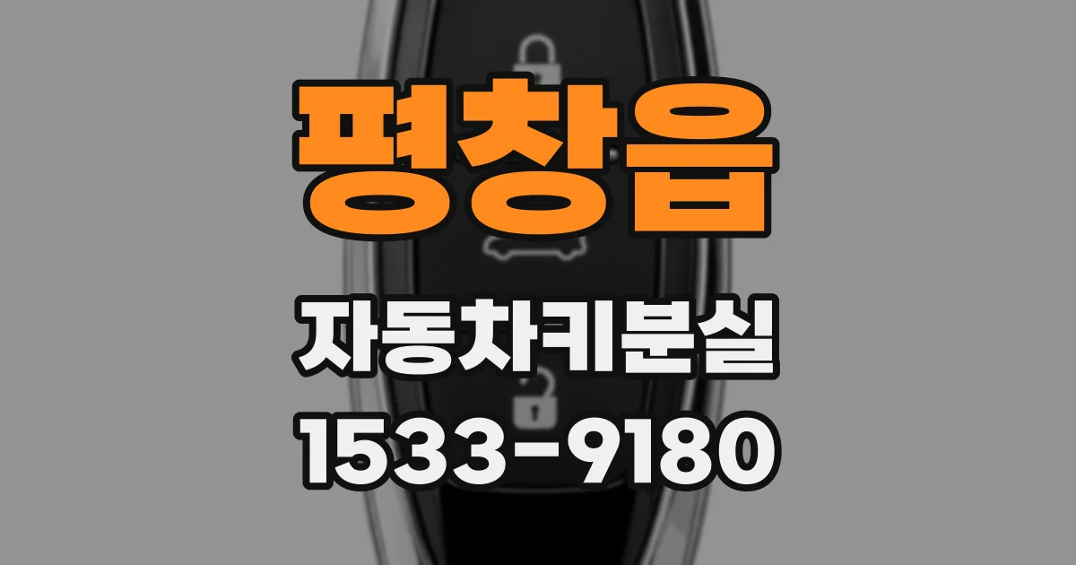 평창읍 자동차키분실