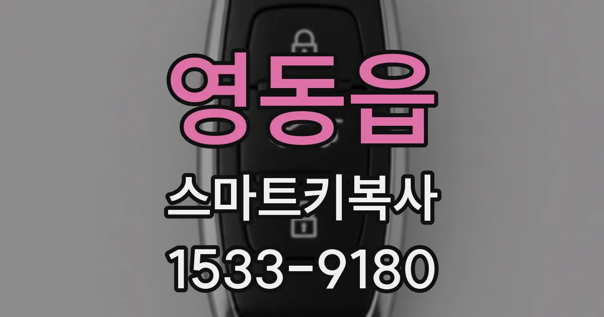 영동읍 스마트키복사