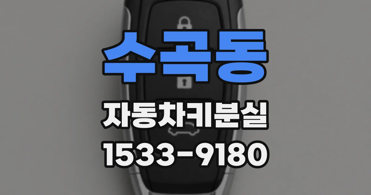 수곡동 자동차키분실