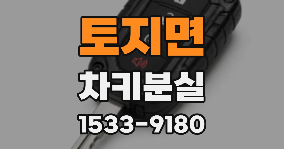 토지면 차키분실