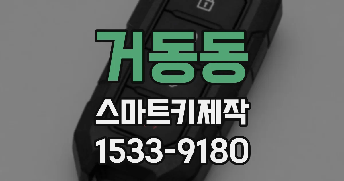 거동동 스마트키제작