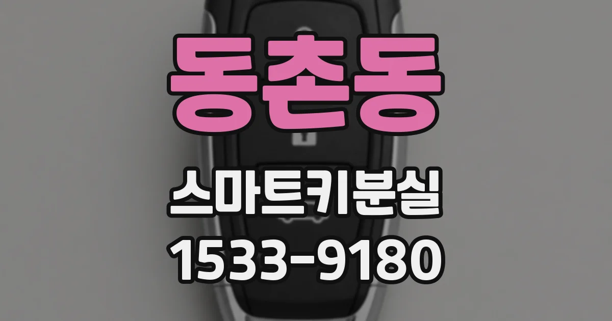 동촌동 스마트키분실