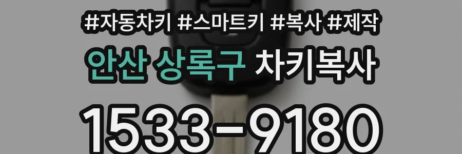 안산 상록구 차키복사