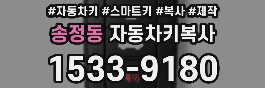 송정동 자동차키복사