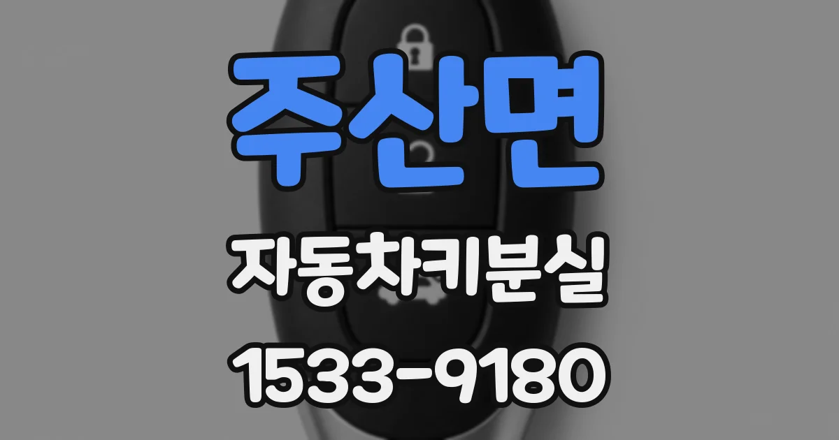 주산면 자동차키분실