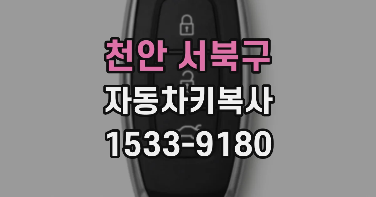 천안 서북구 자동차키복사
