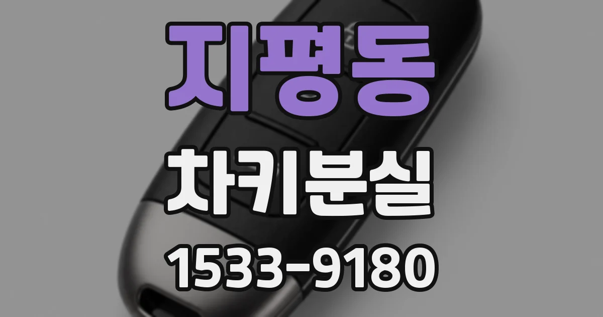 지평동 차키분실