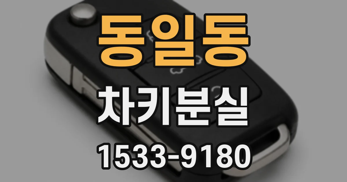 동일동 차키분실