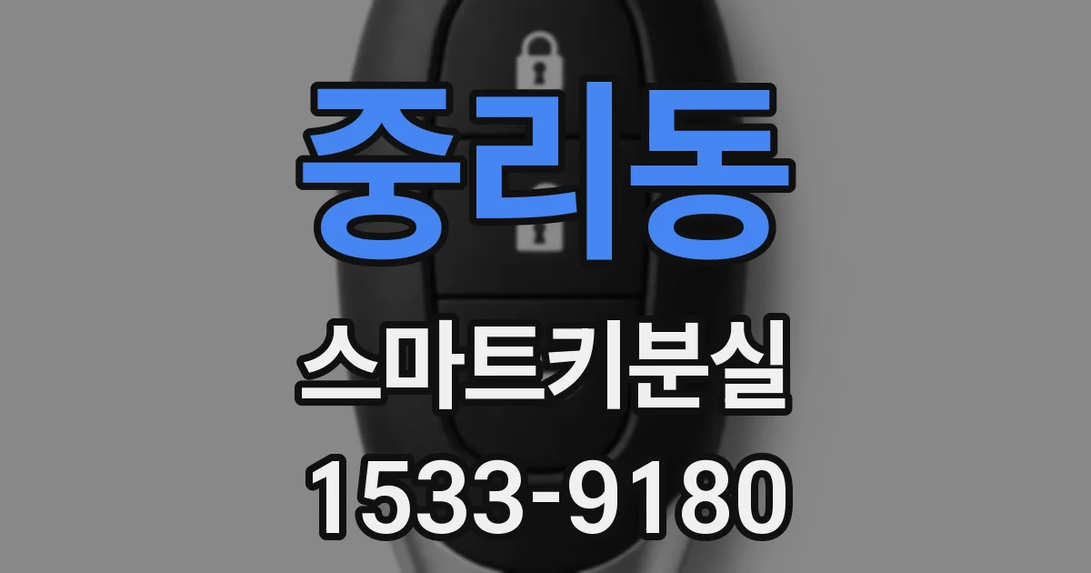 중리동 스마트키분실
