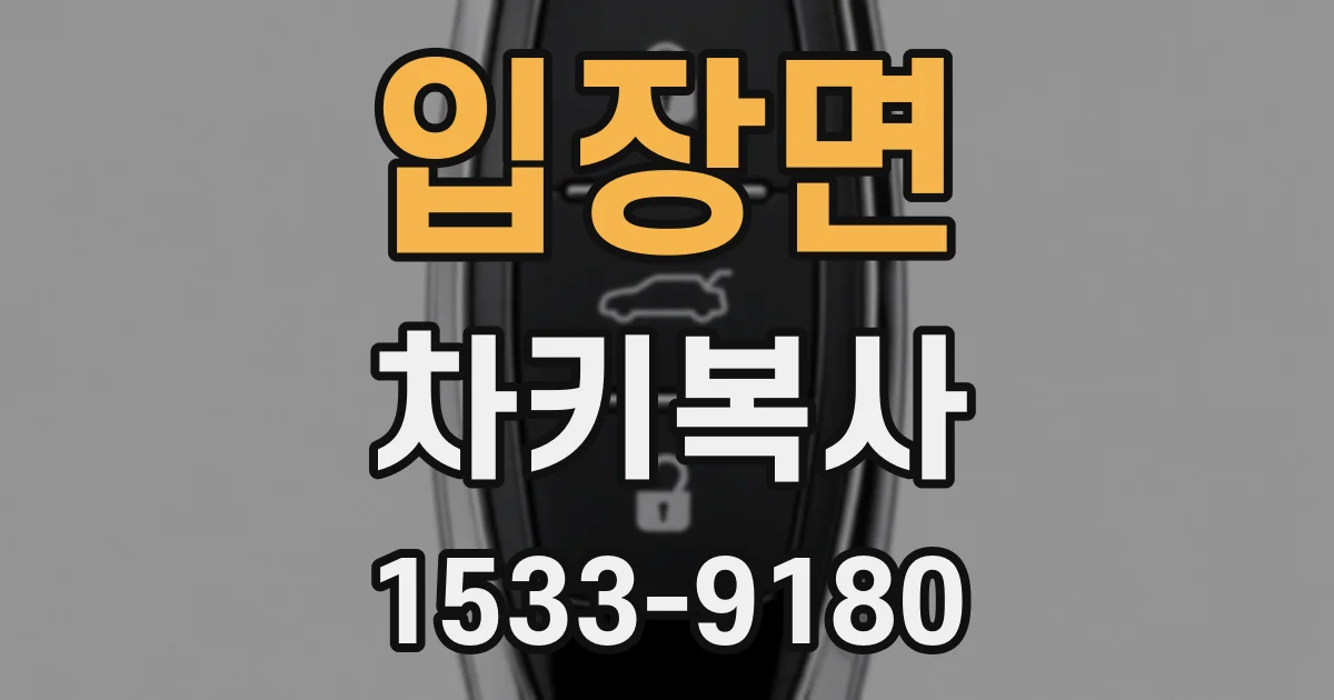 입장면 차키복사