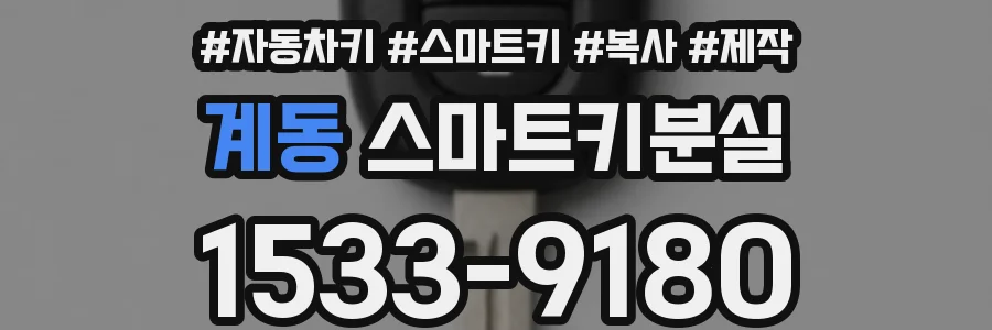 계동 스마트키분실