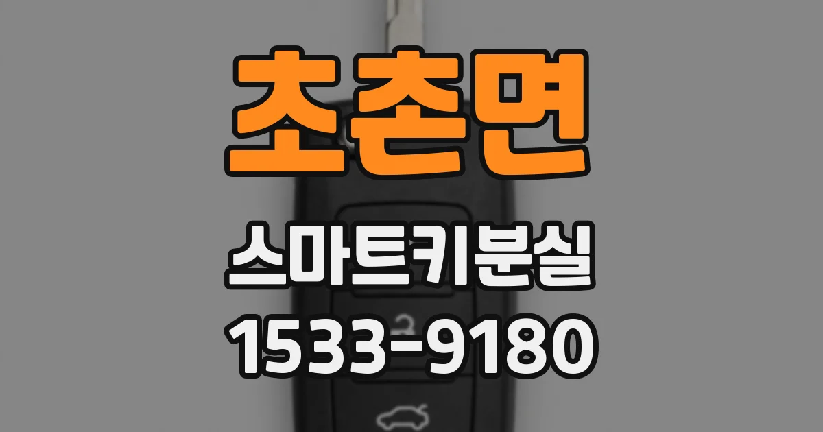 초촌면 스마트키분실