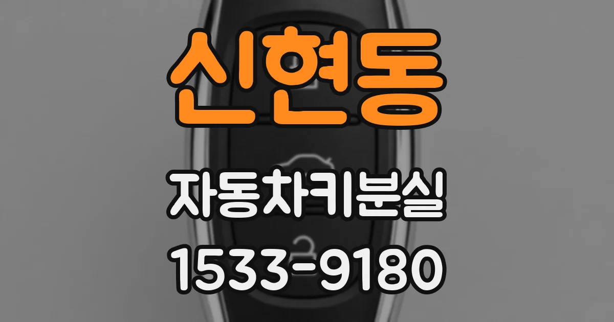 신현동 자동차키분실