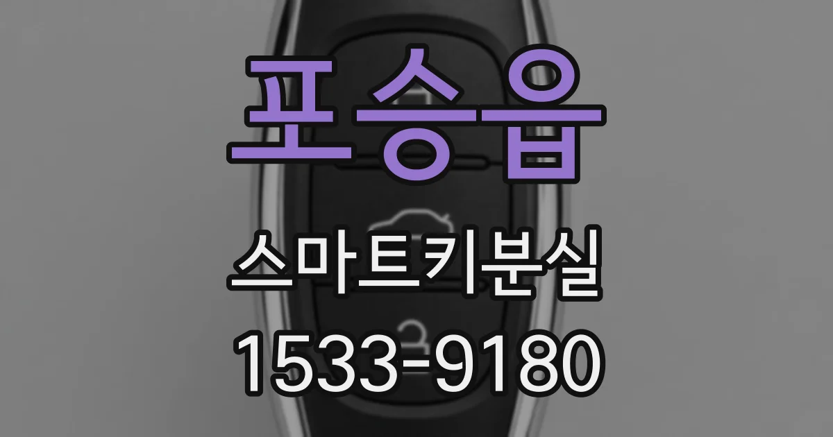 포승읍 스마트키분실