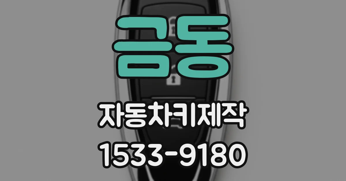 금동 자동차키제작