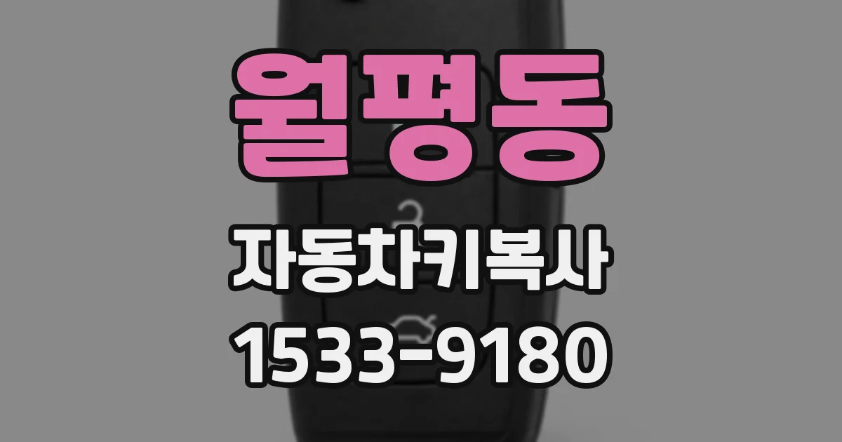 월평동 자동차키복사