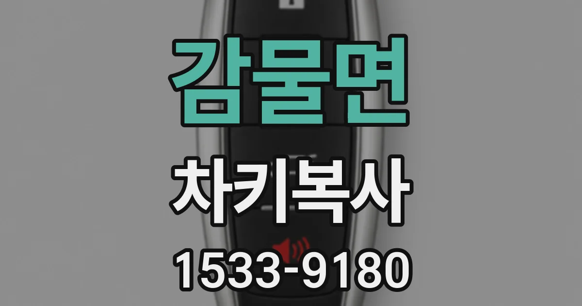 감물면 차키복사