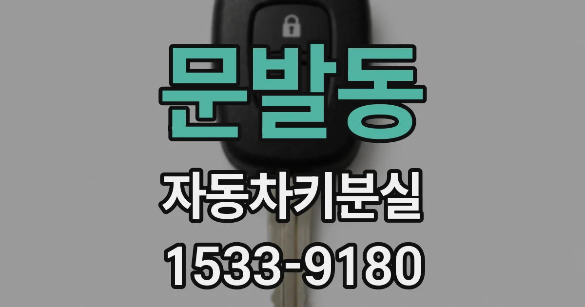 문발동 자동차키분실