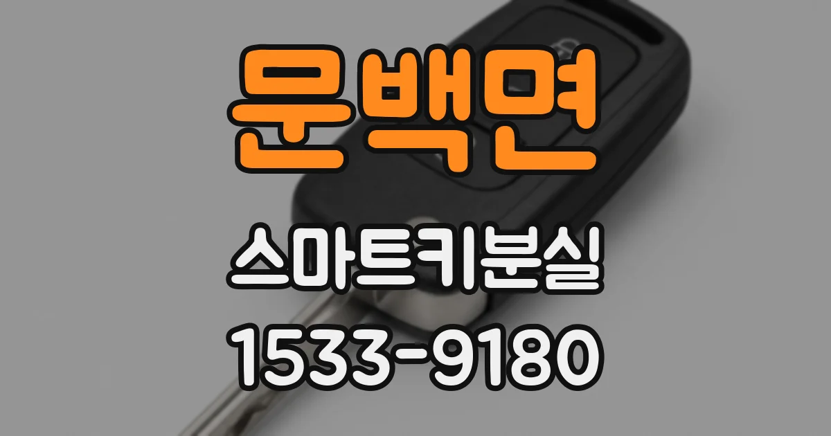 문백면 스마트키분실