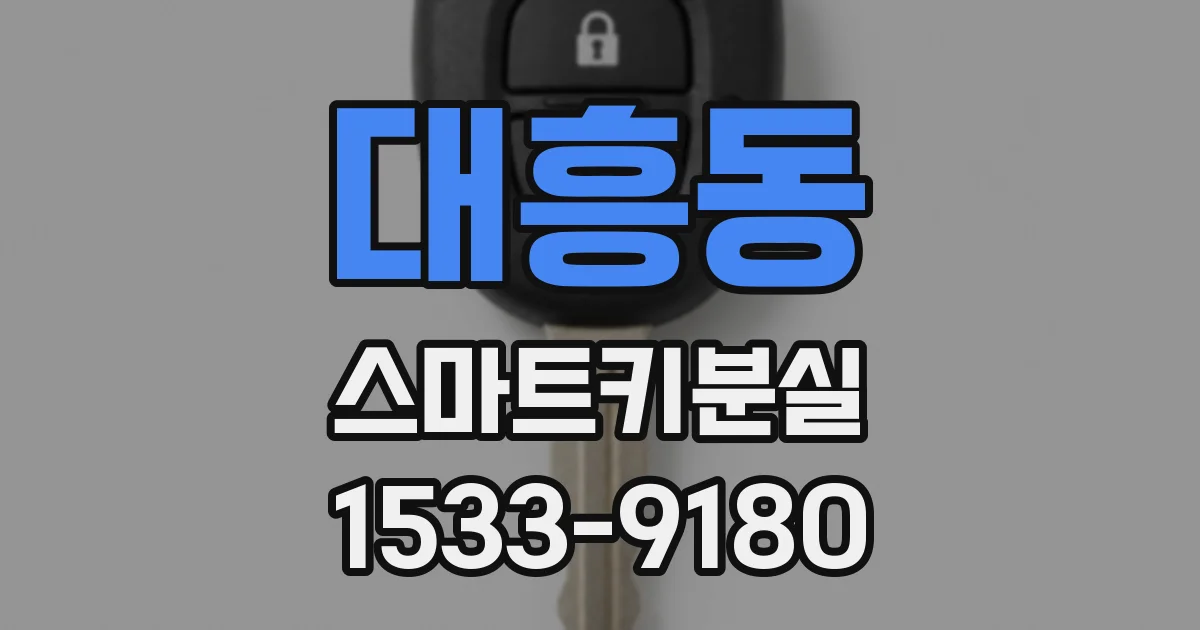 대흥동 스마트키분실