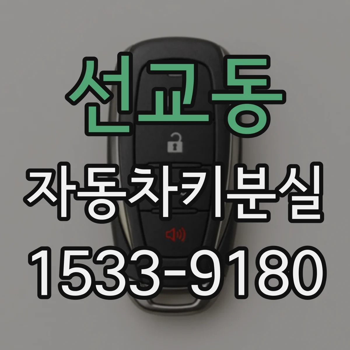 선교동 자동차키분실