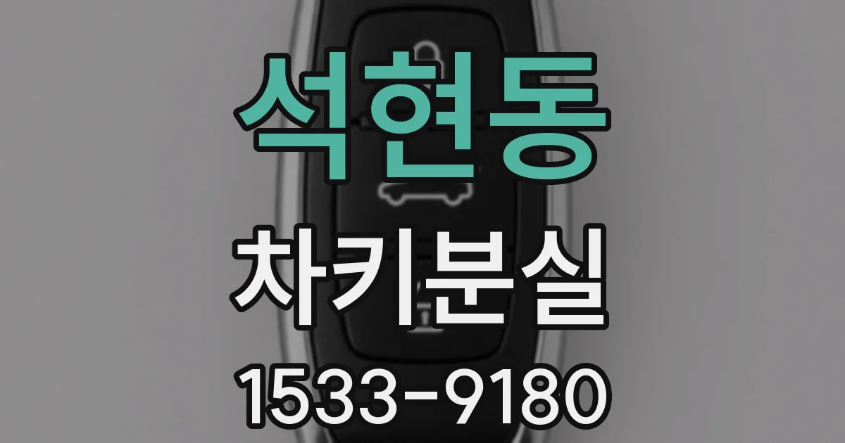 석현동 차키분실